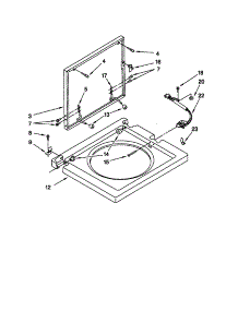 Washer Top And Lid parts for Kenmore Washer Dryer Combo 110.88732790 (11088732790, 110 88732790) from AppliancePartsPros.com