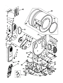 Dryer Bulkhead parts for Kenmore Washer Dryer Combo 110.88732790 (11088732790, 110 88732790) from AppliancePartsPros.com