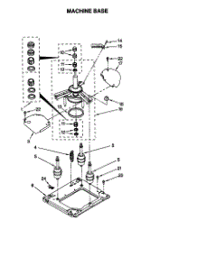 Machine Base parts for Kenmore Washer Dryer Combo 110.88732791 (11088732791, 110 88732791) from AppliancePartsPros.com