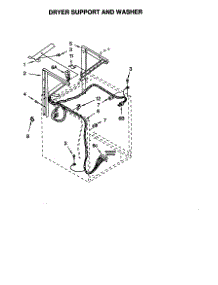 Dryer Support And Washer parts for Kenmore Washer Dryer Combo 110.88732791 (11088732791, 110 88732791) from AppliancePartsPros.com