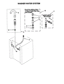 Washer Water System parts for Kenmore Washer Dryer Combo 110.88732791 (11088732791, 110 88732791) from AppliancePartsPros.com