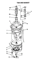 Tub And Basket parts for Kenmore Washer Dryer Combo 110.88732791 (11088732791, 110 88732791) from AppliancePartsPros.com