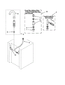 Washer Water System parts for Kenmore Washer Dryer Combo 110.88732792 (11088732792, 110 88732792) from AppliancePartsPros.com
