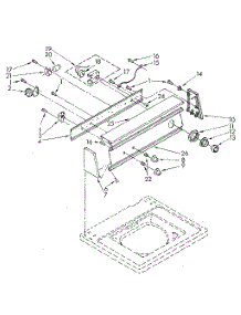 Console parts for Kenmore Washer 110.82870810 (11082870810, 110 82870810) from AppliancePartsPros.com