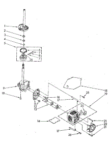Brake, Clutch, Gearcase, Motor And Pump parts for Kenmore Washer 110.82870810 (11082870810, 110 82870810) from AppliancePartsPros.com