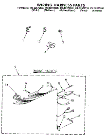 Wiring Harness parts for Kenmore Washer 110.82870830 (11082870830, 110 82870830) from AppliancePartsPros.com
