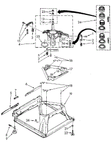 Machine Base parts for Kenmore Washer 110.82870900 (11082870900, 110 82870900) from AppliancePartsPros.com