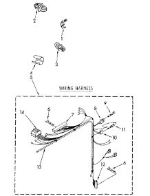 Wiring Harness parts for Kenmore Washer 110.82870900 (11082870900, 110 82870900) from AppliancePartsPros.com