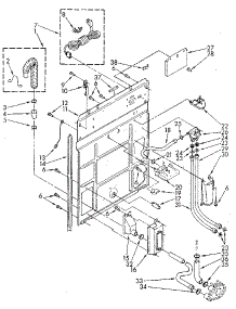 Rear Panel parts for Kenmore Washer 110.82870900 (11082870900, 110 82870900) from AppliancePartsPros.com