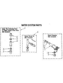Water System parts for Kenmore Washer 110.82870900 (11082870900, 110 82870900) from AppliancePartsPros.com
