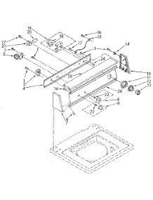 Console Panel parts for Kenmore Washer 110.82870900 (11082870900, 110 82870900) from AppliancePartsPros.com