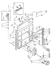 Rear Panel parts for Kenmore Washer 110.82870910 (11082870910, 110 82870910) from AppliancePartsPros.com
