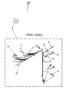 Wiring Harness parts for Kenmore Washer 110.82870910 (11082870910, 110 82870910) from AppliancePartsPros.com