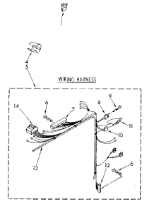 Wiring Harness parts for Kenmore Washer 110.82870920 (11082870920, 110 82870920) from AppliancePartsPros.com