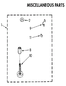 Miscellaneous parts for Kenmore Washer 110.82870930 (11082870930, 110 82870930) from AppliancePartsPros.com