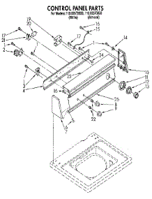 Control Panel parts for Kenmore Washer 110.82870930 (11082870930, 110 82870930) from AppliancePartsPros.com