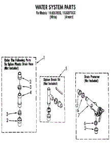 Water System parts for Kenmore Washer 110.82870930 (11082870930, 110 82870930) from AppliancePartsPros.com