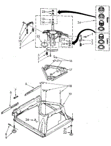 Machine Base parts for Kenmore Washer 110.82872120 (11082872120, 110 82872120) from AppliancePartsPros.com
