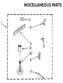 Miscellaneous parts for Kenmore Washer 110.82872130 (11082872130, 110 82872130) from AppliancePartsPros.com
