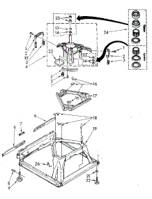 Machine Base parts for Kenmore Washer 110.82872610 (11082872610, 110 82872610) from AppliancePartsPros.com