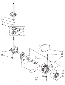 Brake, Clutch, Gearcase, Motor And Pump parts for Kenmore Washer 110.82872610 (11082872610, 110 82872610) from AppliancePartsPros.com
