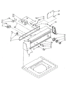 Console parts for Kenmore Washer 110.82872610 (11082872610, 110 82872610) from AppliancePartsPros.com