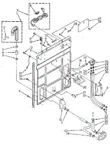 Rear Panel parts for Kenmore Washer 110.82872620 (11082872620, 110 82872620) from AppliancePartsPros.com