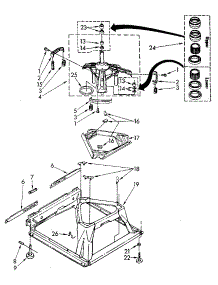 Machine Base Parts parts for Kenmore Washer 110.82872700 (11082872700, 110 82872700) from AppliancePartsPros.com