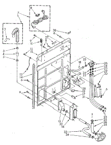 Rear Panel parts for Kenmore Washer 110.82872810 (11082872810, 110 82872810) from AppliancePartsPros.com