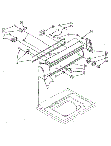 Console parts for Kenmore Washer 110.82872820 (11082872820, 110 82872820) from AppliancePartsPros.com