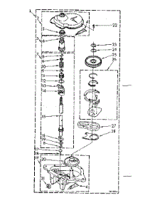 Gearcase Parts parts for Kenmore Washer 110.82873100 (11082873100, 110 82873100) from AppliancePartsPros.com