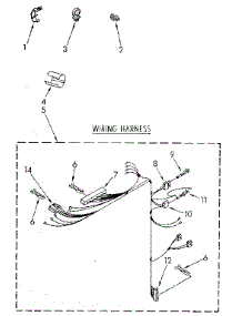 Wiring Harness Parts parts for Kenmore Washer 110.82873320 (11082873320, 110 82873320) from AppliancePartsPros.com