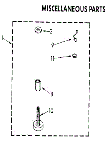 Miscellaneous parts for Kenmore Washer 110.82873330 (11082873330, 110 82873330) from AppliancePartsPros.com
