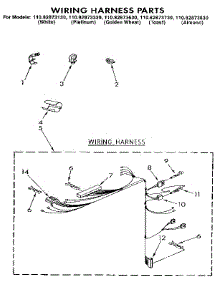 Wiring Harness parts for Kenmore Washer 110.82873330 (11082873330, 110 82873330) from AppliancePartsPros.com