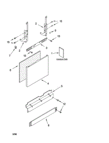 Door And Panel Parts parts for Kenmore Dishwasher 665.14353301 (66514353301, 665 14353301) from AppliancePartsPros.com