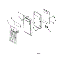 Control parts for Kenmore Microwave 665.68681991 (66568681991, 665 68681991) from AppliancePartsPros.com