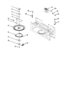 Magnetron And Turntable parts for Kenmore Microwave 665.68682890 (66568682890, 665 68682890) from AppliancePartsPros.com
