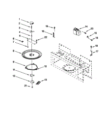 Magnetron And Turntable parts for Kenmore Microwave 665.69619992 (66569619992, 665 69619992) from AppliancePartsPros.com