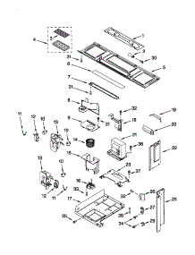 Interior And Ventilation parts for Kenmore Microwave 665.69644992 (66569644992, 665 69644992) from AppliancePartsPros.com