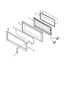 Door parts for Kenmore Microwave 665.69646992 (66569646992, 665 69646992) from AppliancePartsPros.com