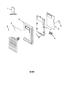 Control Panel parts for Kenmore Microwave 665.69682990 (66569682990, 665 69682990) from AppliancePartsPros.com