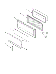 Door Parts parts for Kenmore Microwave 665.69682991 (66569682991, 665 69682991) from AppliancePartsPros.com