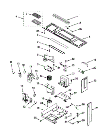 Interior And Ventilation parts for Kenmore Microwave 665.69687992 (66569687992, 665 69687992) from AppliancePartsPros.com