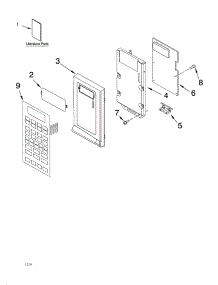 Control Panel Parts parts for Kenmore Microwave 665.69689991 (66569689991, 665 69689991) from AppliancePartsPros.com