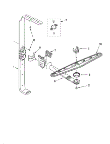 Upper Wash And Rinse Parts parts for Kenmore Dishwasher 665.743892 (665743892, 665 743892) from AppliancePartsPros.com