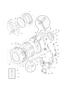 Motor / Tub parts for Kenmore Washer 417.27182702 (41727182702, 417 27182702) from AppliancePartsPros.com