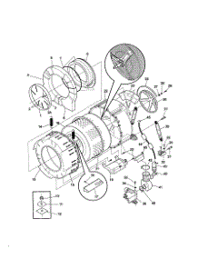 Drum parts for Kenmore Washer 417.29042990 (41729042990, 417 29042990) from AppliancePartsPros.com