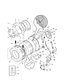 Drum / Motor parts for Kenmore Washer 417.29042992 (41729042992, 417 29042992) from AppliancePartsPros.com
