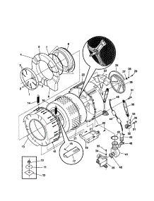 Tub parts for Kenmore Washer 417.29052991 (41729052991, 417 29052991) from AppliancePartsPros.com