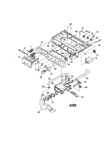 Control Panel parts for Kenmore Washer 417.39012891 (41739012891, 417 39012891) from AppliancePartsPros.com
